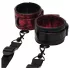 Fifty Shades of Grey - menottes set - cuir noir rouge