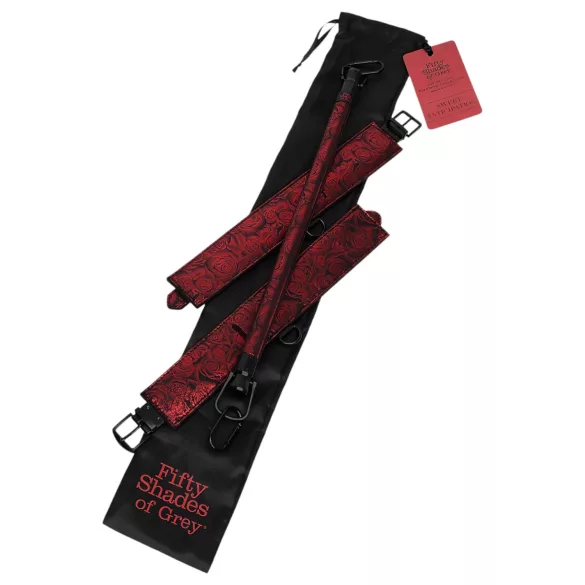 Fifty Shades of Grey - barre d'écartement bondage - noir et rouge