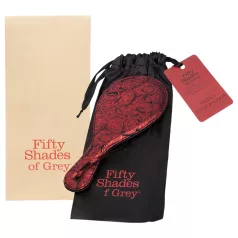 Fifty Shades of Grey - paddle fessée - cuir noir rouge