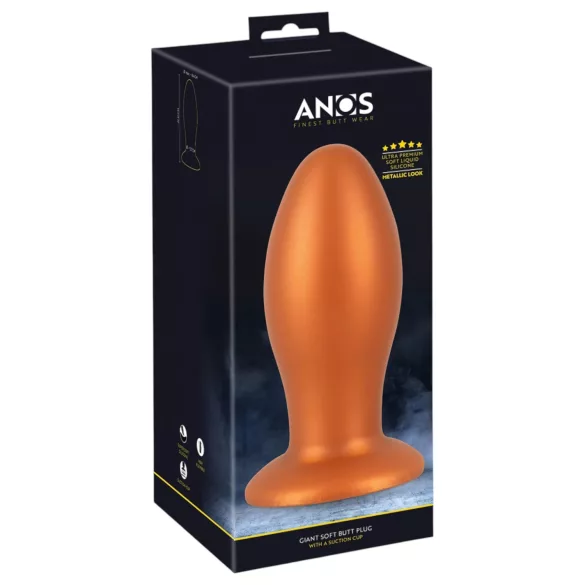 ANOS - plug anal large - silicone orange