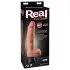 Real Feel Deluxe No.9 - gode ceinture réaliste avec testicules - couleur chair