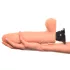 Real Feel Deluxe No.9 - gode ceinture réaliste avec testicules - couleur chair