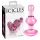 Icicles No. 75 - plug anal cœur - verre rose