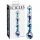 Icicles No. 08 - godemichet double ondulé - verre transparent bleu