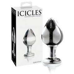 Icicles No. 25 - plug anal conique en verre transparent