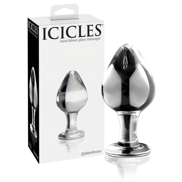 Icicles No. 25 - plug anal conique en verre transparent
