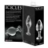 Icicles No. 25 - plug anal conique en verre transparent