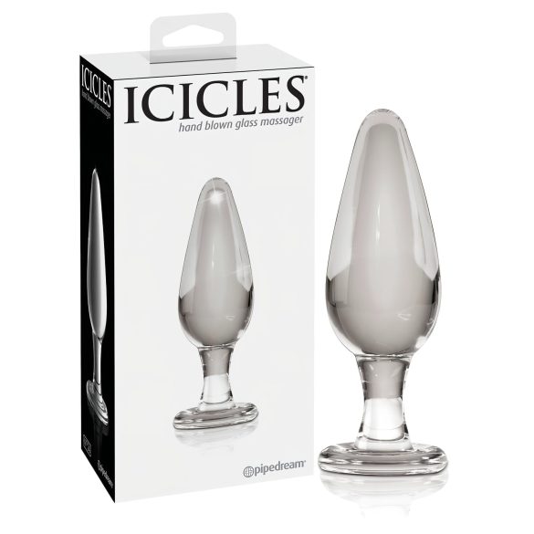 Icicles No. 26 - plug anal en verre conique - transparent