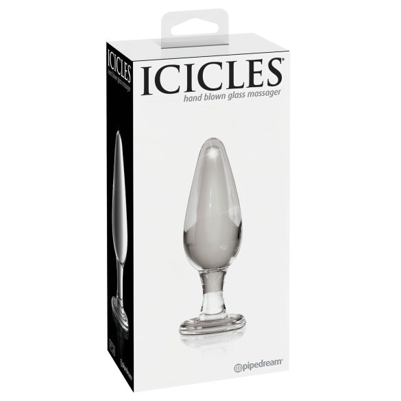 Icicles No. 26 - plug anal en verre conique - transparent