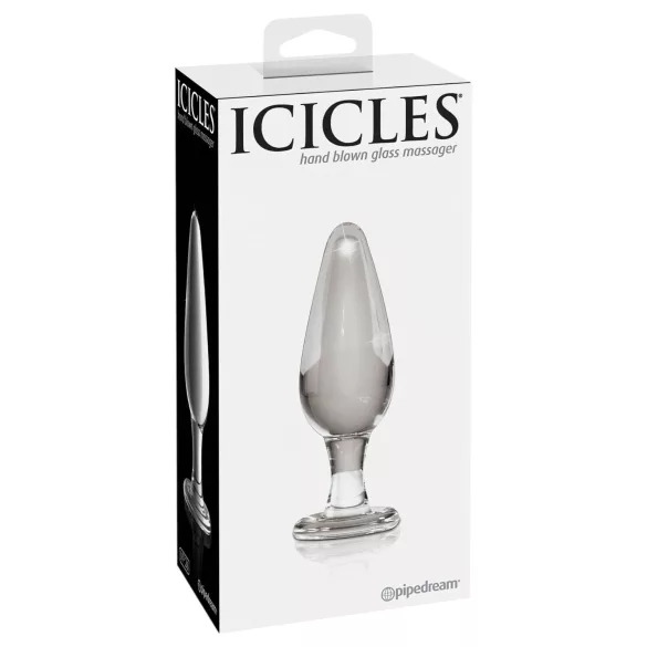 Icicles n° 26 - plug anal en verre conique (transparent)