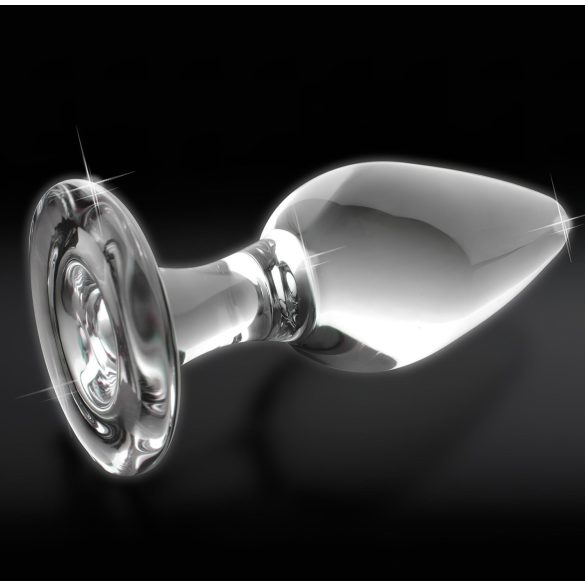 Icicles No. 26 - plug anal en verre conique - transparent