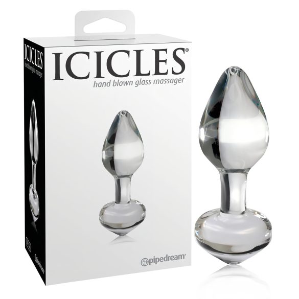Icicles No. 44 - plug anal conique - verre transparent