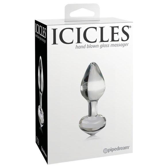Icicles No. 44 - plug anal conique - verre transparent