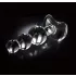 Icicles No. 47 - plug anal triple boules - verre transparent