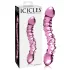 Icicles No. 55 - gode double entrée G-spot - verre rose