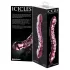 Icicles No. 55 - gode double entrée G-spot - verre rose