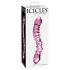 Icicles No. 55 - gode double entrée G-spot - verre rose