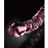 Icicles No. 55 - gode double entrée G-spot - verre rose