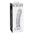 Icicles No. 62 - godemichet en verre en forme de pénis - transparent