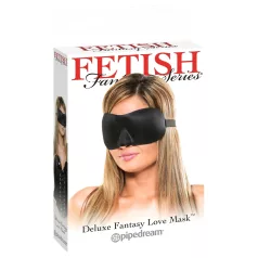   Fetish Deluxe Fantasy - masque pour les yeux large et doux - noir