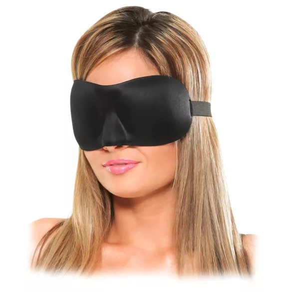 Fetish Deluxe Fantasy - masque pour les yeux large et doux - noir