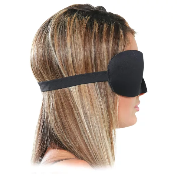 Fetish Deluxe Fantasy - masque pour les yeux large et doux - noir