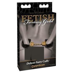 Pipedream Fetish Fantasy Gold - menottes en peluche (noires)