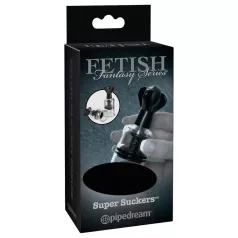   Fetish Super Suckers - pompe à succion tétons - noir transparent