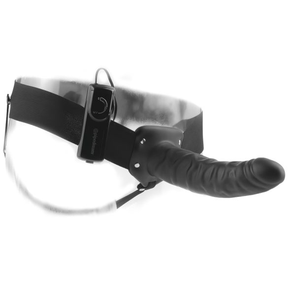Fetish Strap-On 8 - gode ceinture creux vibrant - noir