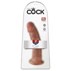 King Cock - gode réaliste ventouse 23cm - teint foncé