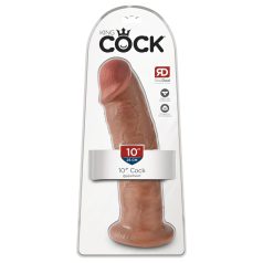 King Cock - godemichet ventouse 25cm - réaliste foncé