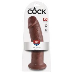 King Cock - gode ventouse réaliste 25cm - marron