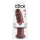 Godemichet King Cock 10 à grande ventouse (25 cm, marron)