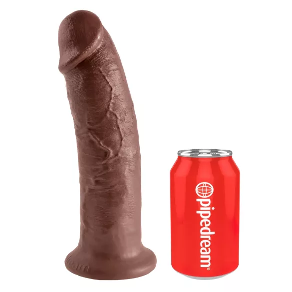 Godemichet King Cock 10 à grande ventouse (25 cm, marron)