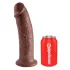 Godemichet King Cock 10 à grande ventouse (25 cm, marron)