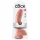 King Cock 9 - grand godemichet à ventouse avec testicules (23 cm, couleur chair)