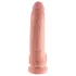 King Cock 9 - grand godemichet à ventouse avec testicules (23 cm, couleur chair)