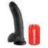 King Cock - gode ventouse avec testicules - 23cm - noir