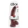 King Cock - gode ventouse avec testicules - réaliste 23cm marron