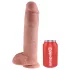 King Cock 11 - gode ceinture ventouse avec testicules - réaliste 28cm - chair