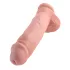 King Cock 11 - gode ceinture ventouse avec testicules - réaliste 28cm - chair