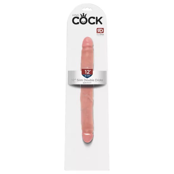 King Cock - gode double réaliste 31 cm - couleur chair