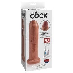 King Cock - gode réaliste 18cm - noir naturel