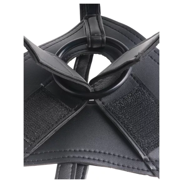King Cock 7 - gode ceinture harnais avec dildo réaliste - noir