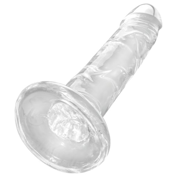 King Cock - gode ventouse réaliste translucide - 15 cm
