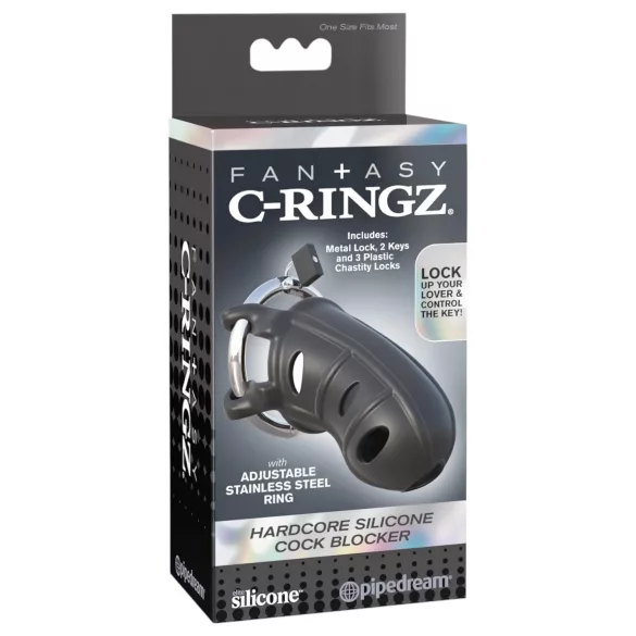C-Ringz - cage pénis silicone - noir
