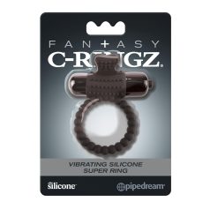   Pipedream Fantasy C-Ringz - anneau pénien vibrant - silicone noir