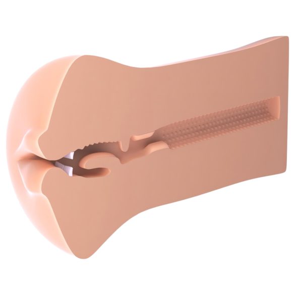 Fuck Me Silly To Go - masturbateur bouche réaliste - couleur chair