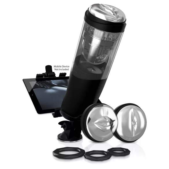 PDX Mega-Bator - masturbateur automatique rotatif et va-et-vient - noir