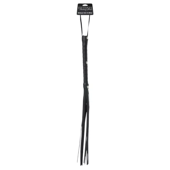 Fetish Fantasy - fouet à neuf lanières - 65 cm - noir